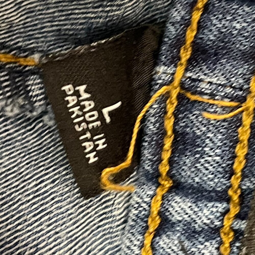 Modern Culture Men 32X26 Denim Stretch Blue Jeans JOGGER CARGO DRAWSTRINGS LARGE - Picture 12 of 12